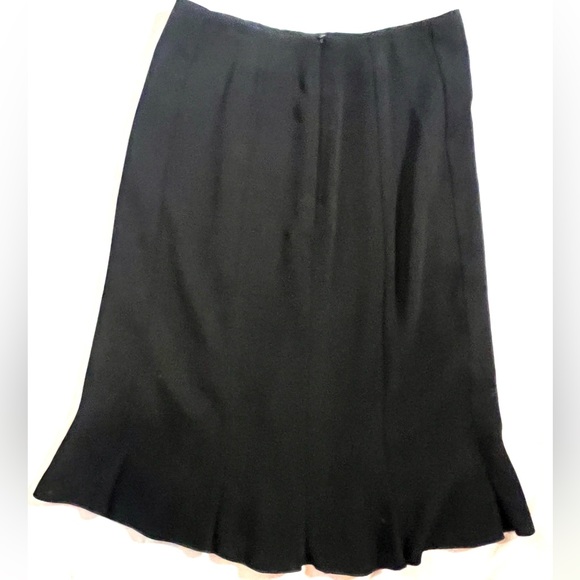 Vintage Xandres Pencil Skirt With Flutter Hem, Size 38 - Picture 4 of 7